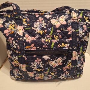 Vera Bradley Bloom Boom Navy Shoulder Bag